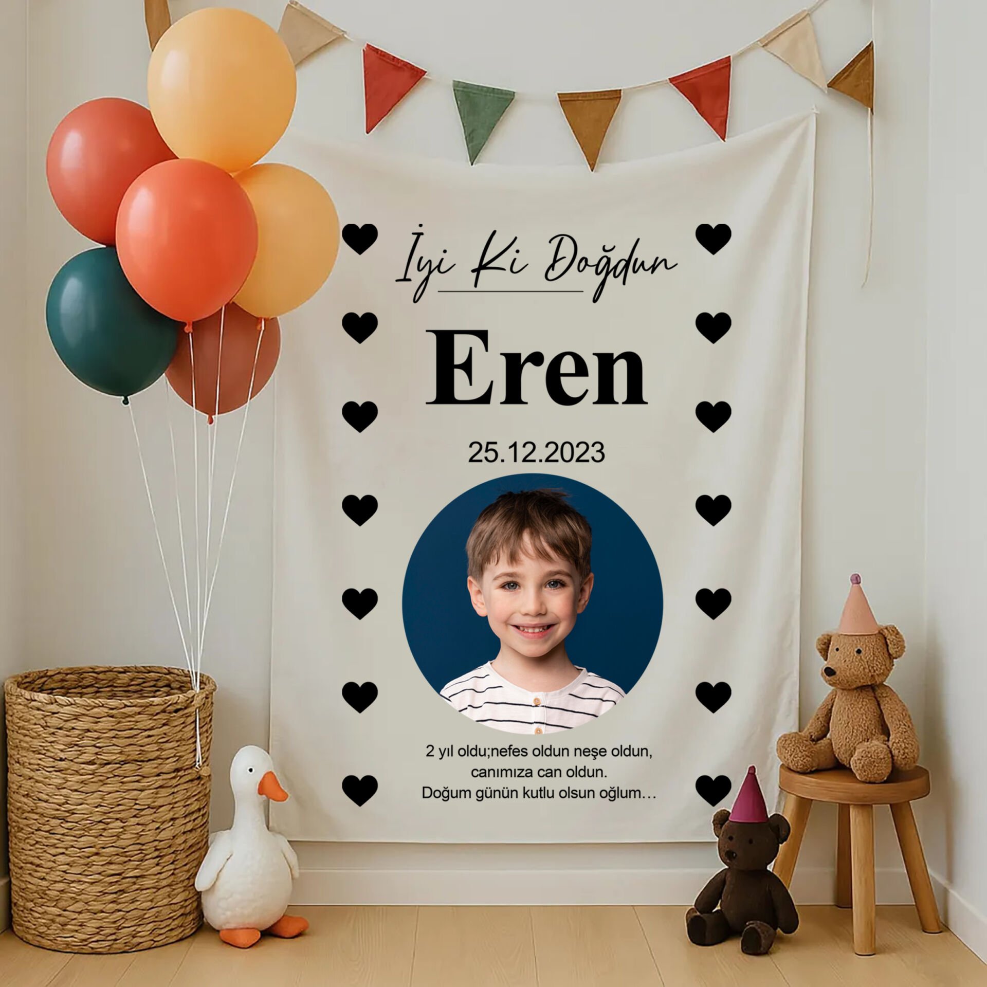 Doğum Günü Duvar Örtüsü
