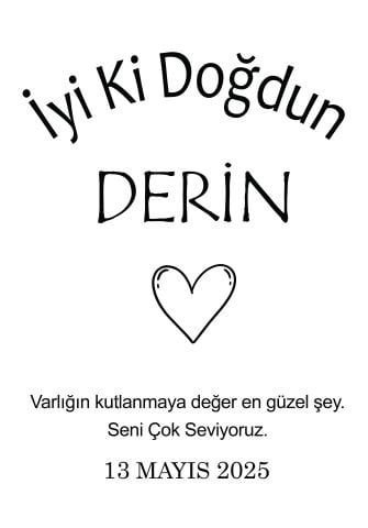 Doğum Günü Duvar Örtüsü