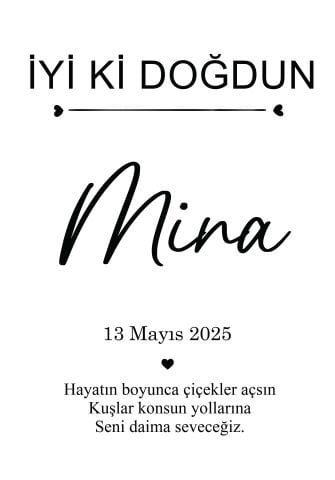 Doğum Günü Duvar Örtüsü 70x100