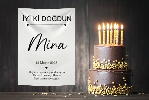Doğum Günü Duvar Örtüsü