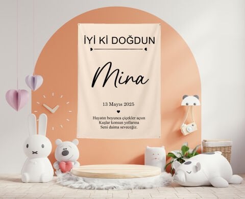 Doğum Günü Duvar Örtüsü 70x100