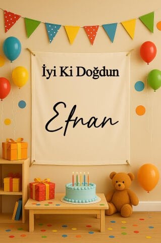 Doğum Günü Duvar Örtüsü 70x100