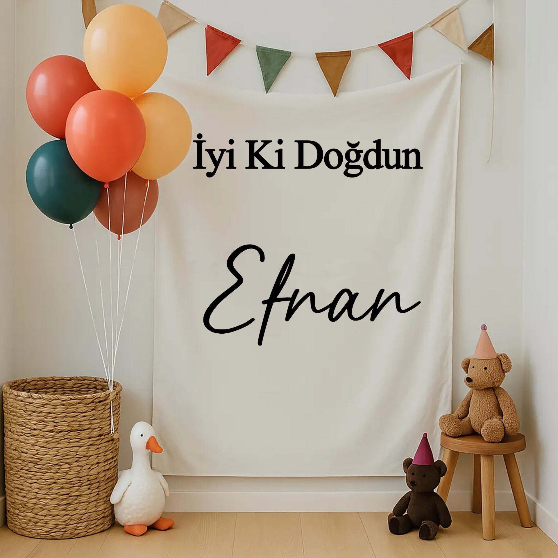 Doğum Günü Duvar Örtüsü 70x100