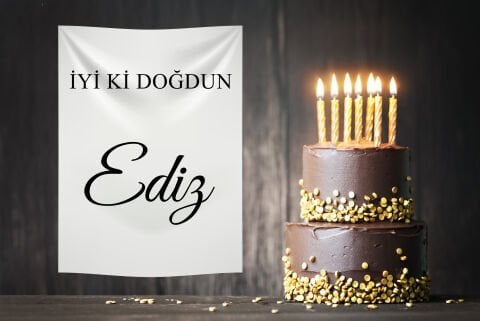 Doğum Günü Duvar Örtüsü 70x100