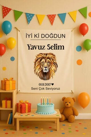 Doğum Günü Duvar Örtüsü