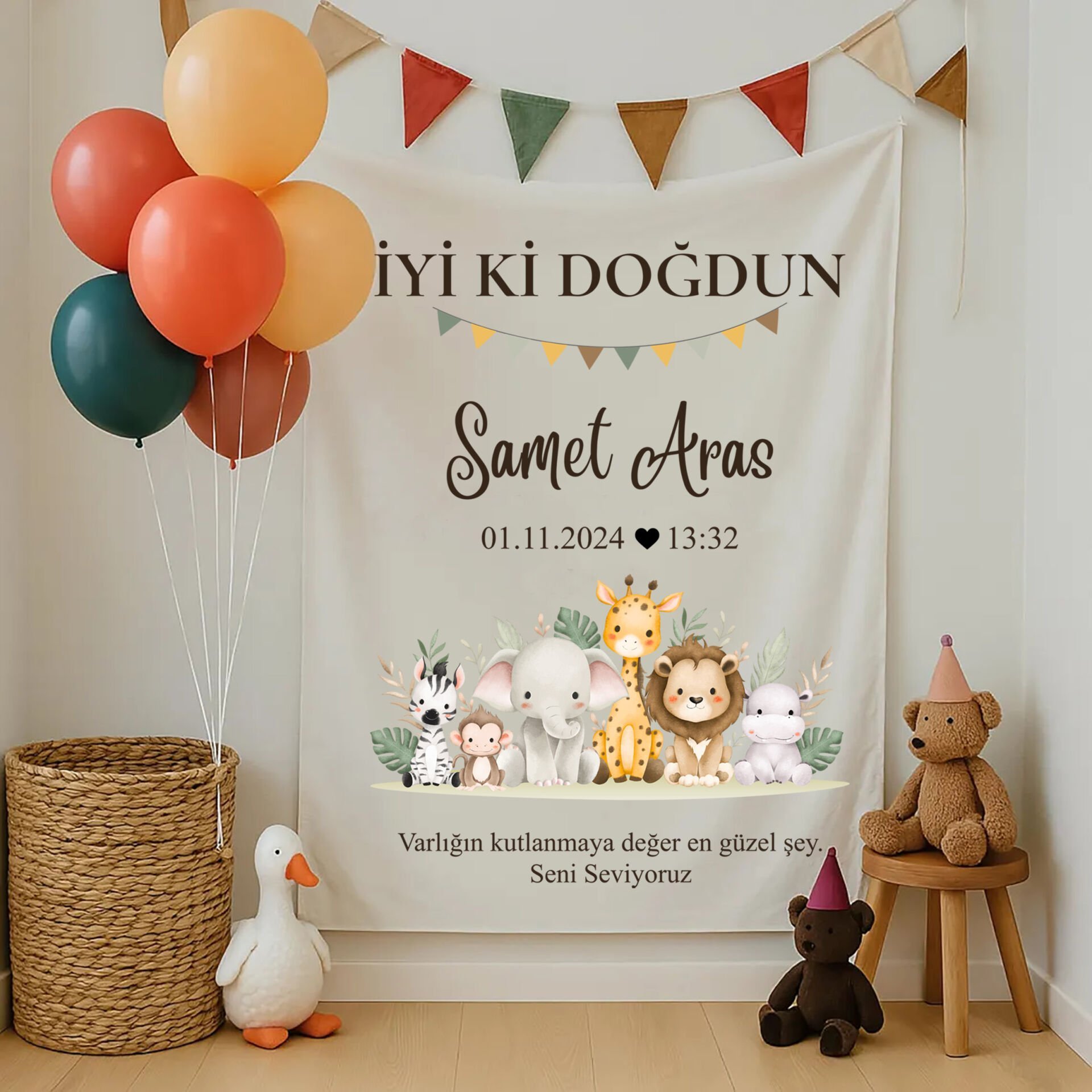 Doğum Günü Duvar Örtüsü