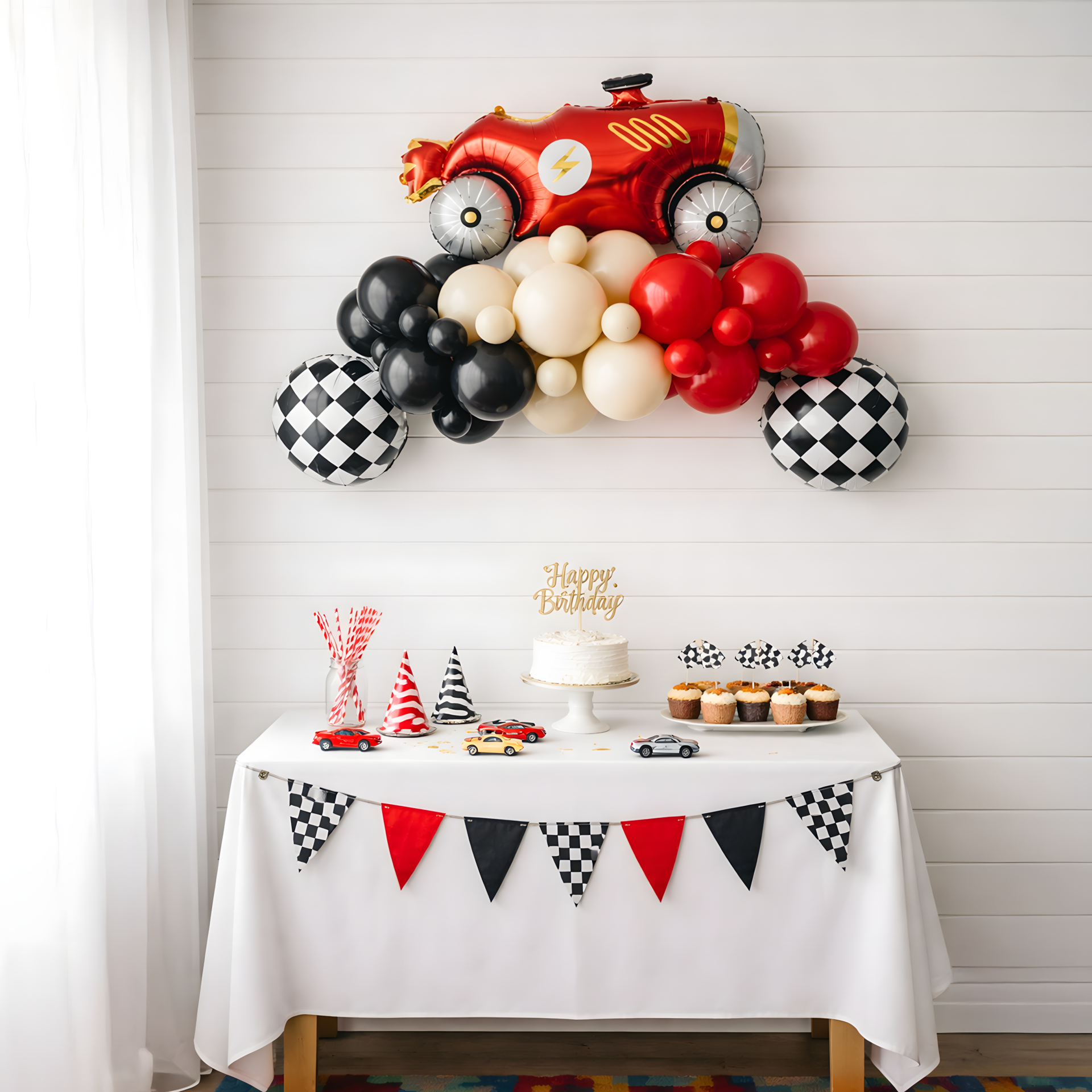 Yarış Araba Temalı Balon Konsept Set