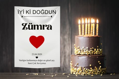 Doğum Günü Duvar Örtüsü