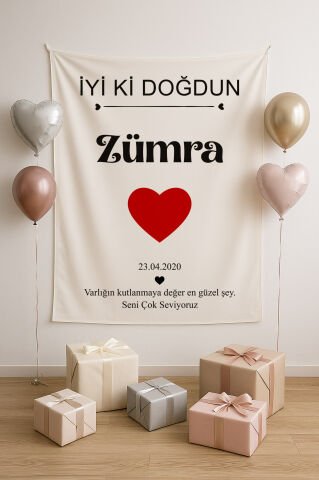 Doğum Günü Duvar Örtüsü