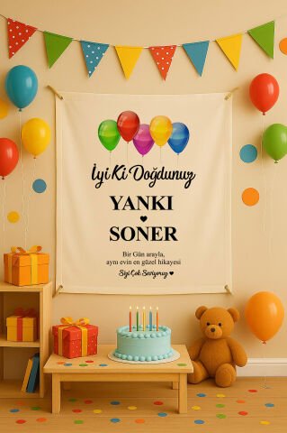 Doğum Günü Duvar Örtüsü