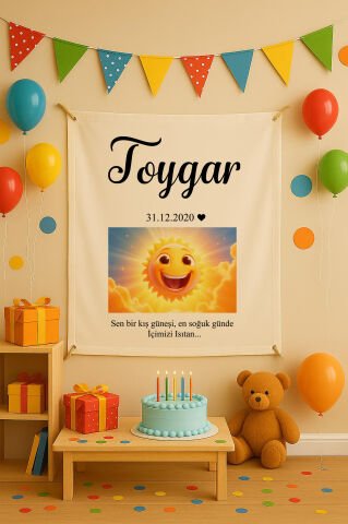 Doğum Günü Duvar Örtüsü