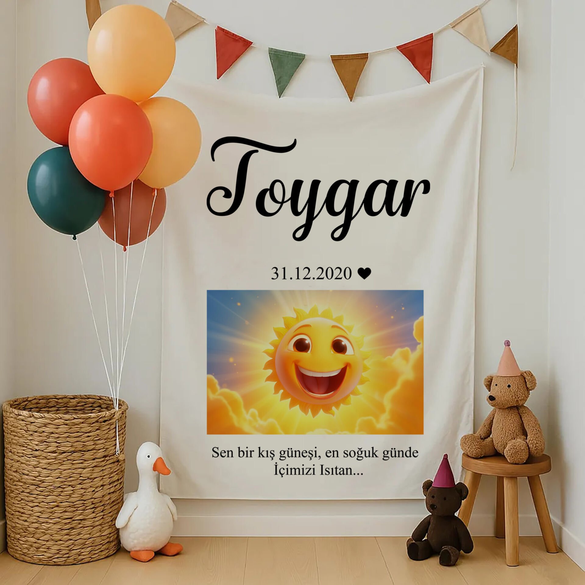 Doğum Günü Duvar Örtüsü