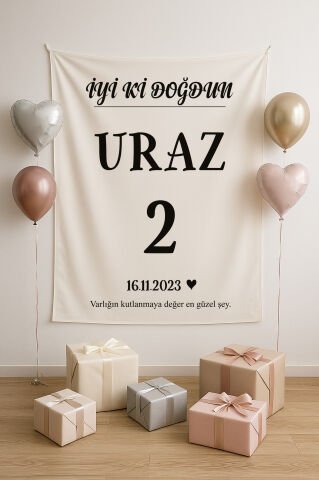 Doğum Günü Duvar Örtüsü