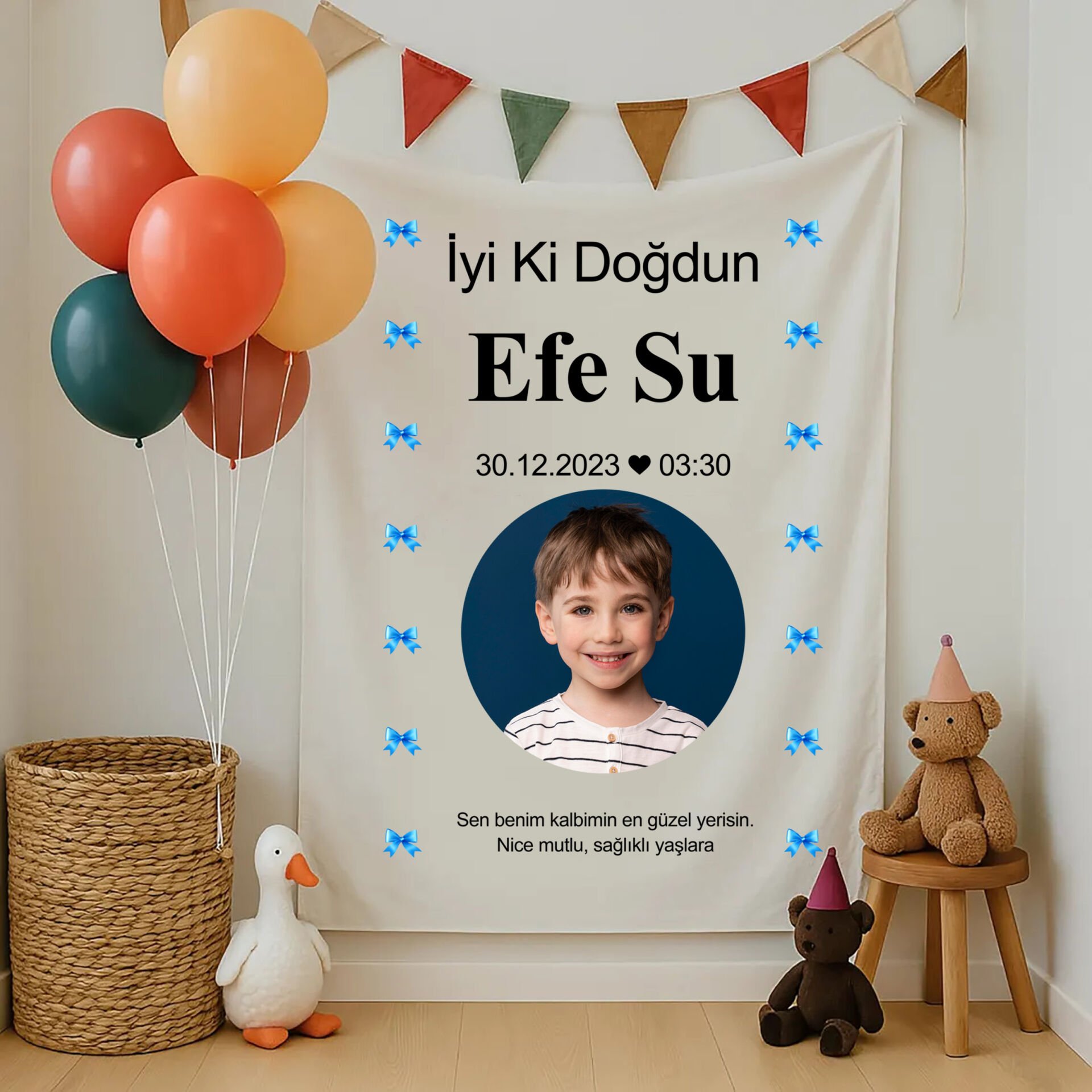 Doğum Günü Duvar Örtüsü