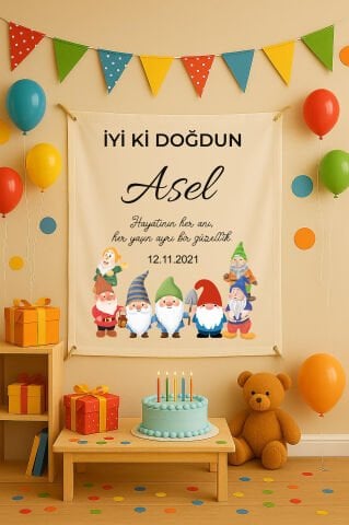 Doğum Günü Duvar Örtüsü