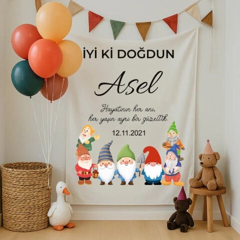 Doğum Günü Duvar Örtüsü