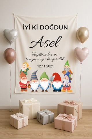 Doğum Günü Duvar Örtüsü