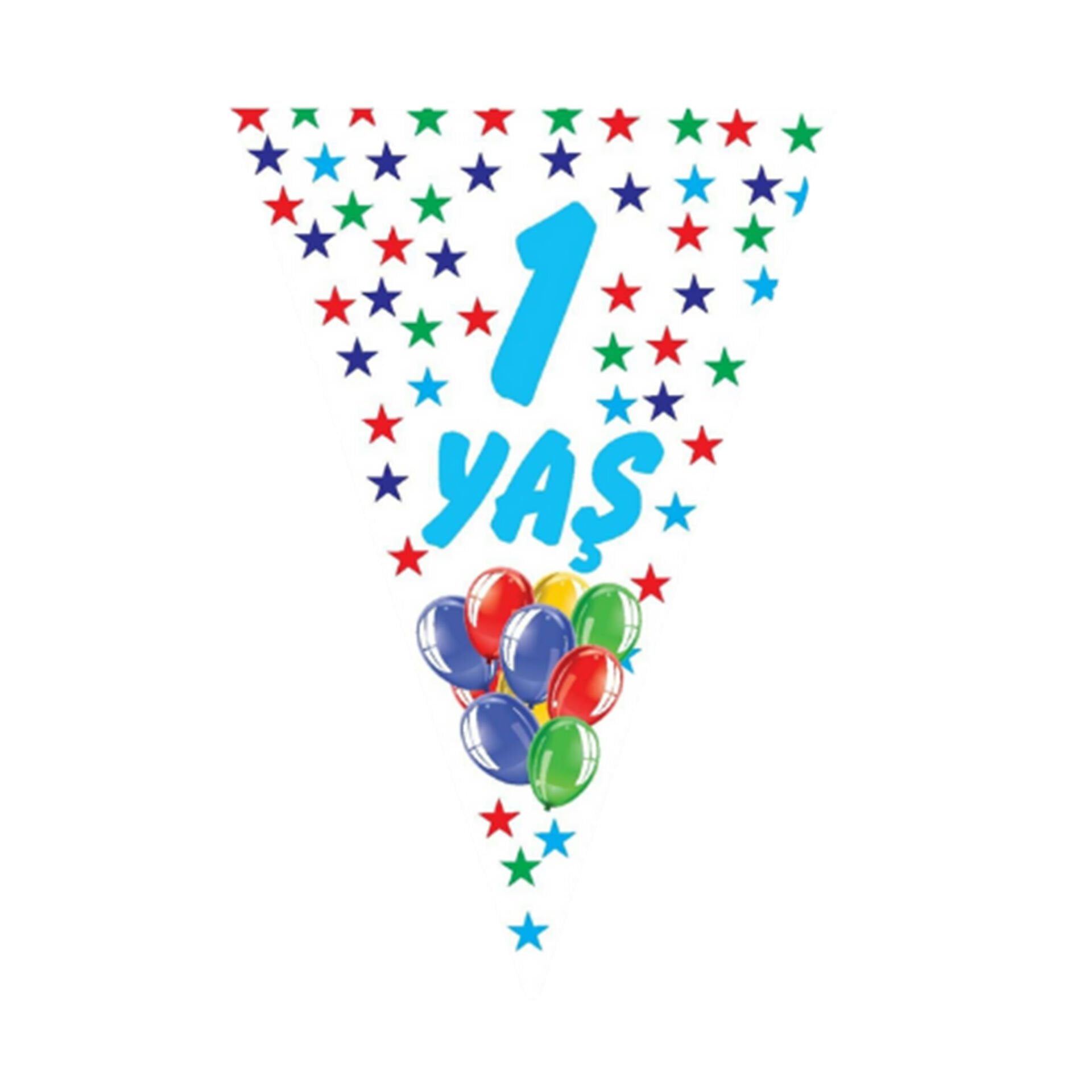 1 Yaş Doğum Günü Flama Bayrak
