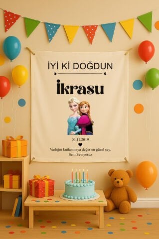 Doğum Günü Duvar Örtüsü