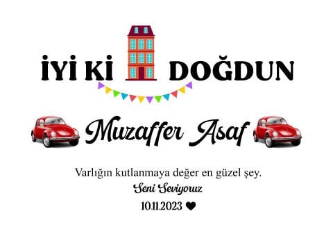 Doğum Günü Duvar Örtüsü