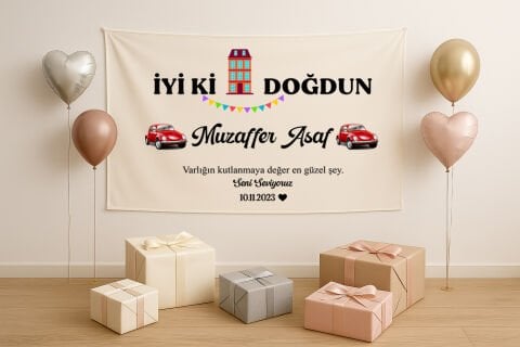 Doğum Günü Duvar Örtüsü