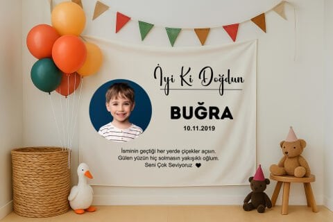 Doğum Günü Duvar Örtüsü