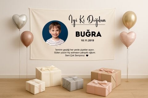 Doğum Günü Duvar Örtüsü