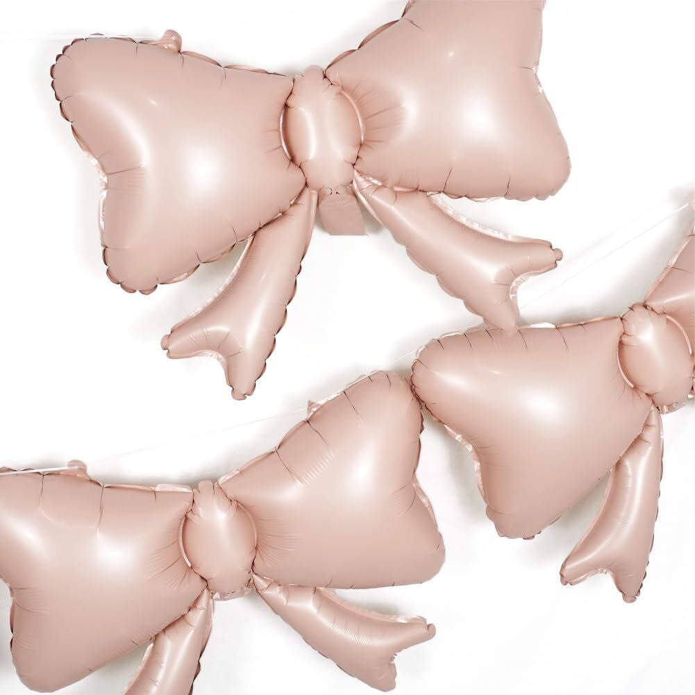 Pembe Kurdele Folyo Balon Set 55-42cm (2 adet)