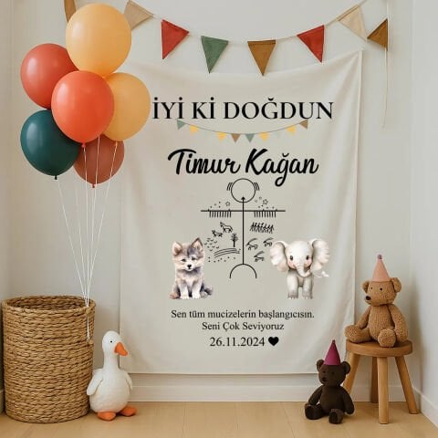 Doğum Günü Duvar Örtüsü