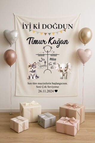 Doğum Günü Duvar Örtüsü