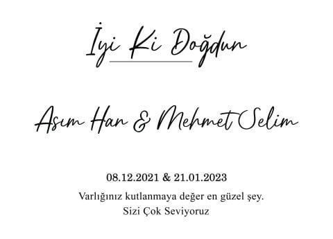 Doğum Günü Duvar Örtüsü