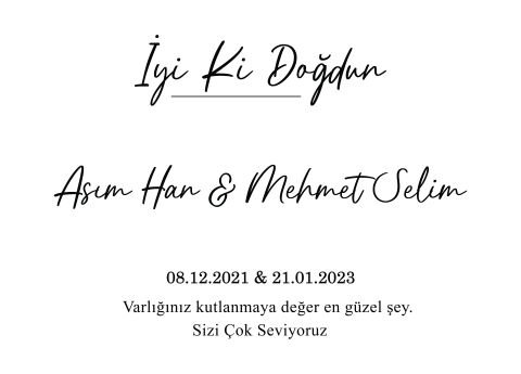 Doğum Günü Duvar Örtüsü