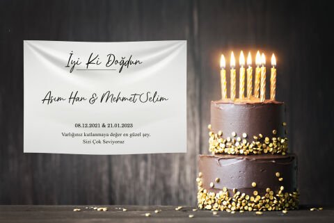 Doğum Günü Duvar Örtüsü