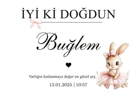 Doğum Günü Duvar Örtüsü