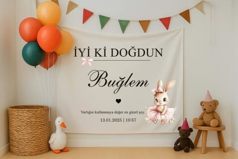 Doğum Günü Duvar Örtüsü