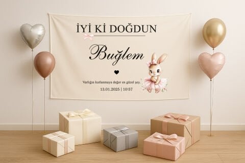 Doğum Günü Duvar Örtüsü