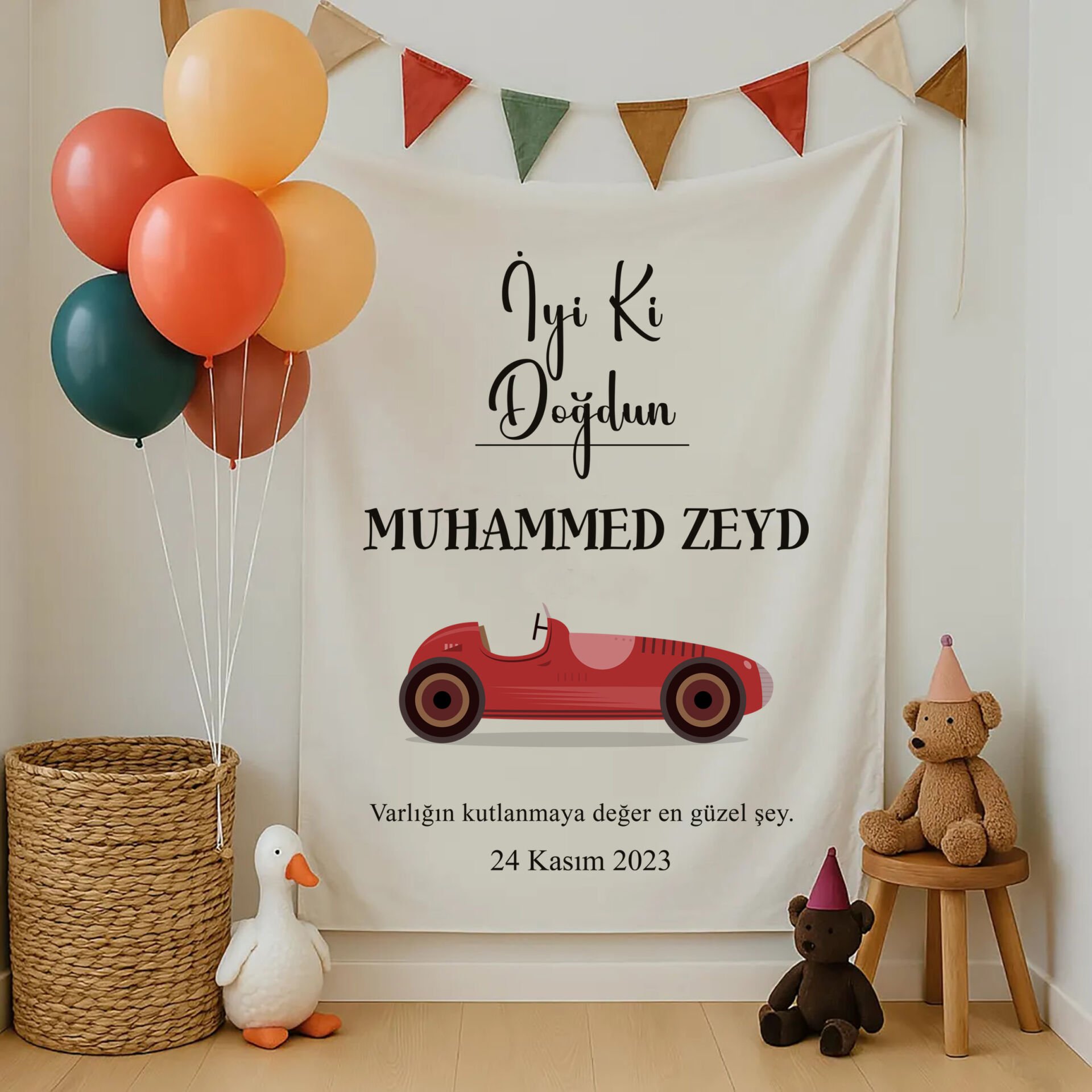 Doğum Günü Duvar Örtüsü