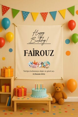 Doğum Günü Duvar Örtüsü
