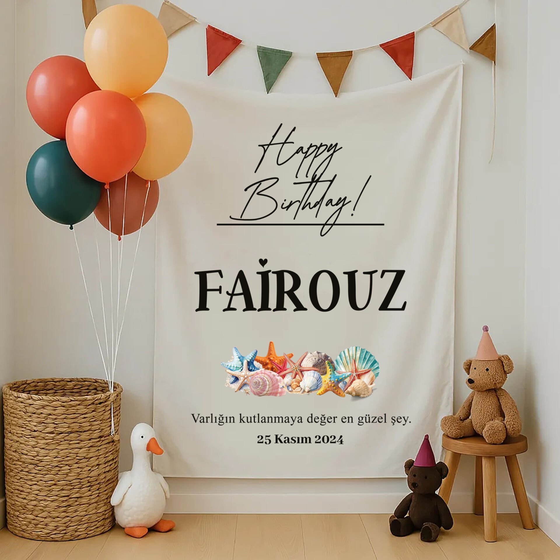 Doğum Günü Duvar Örtüsü