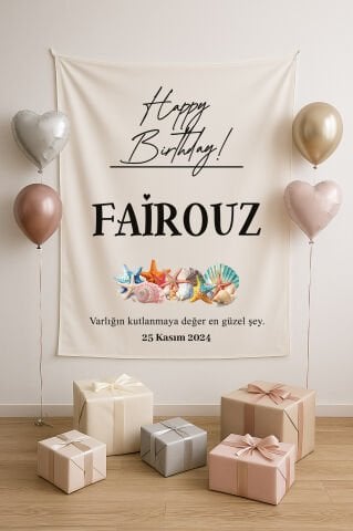 Doğum Günü Duvar Örtüsü