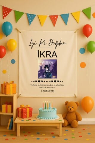 Doğum Günü Duvar Örtüsü