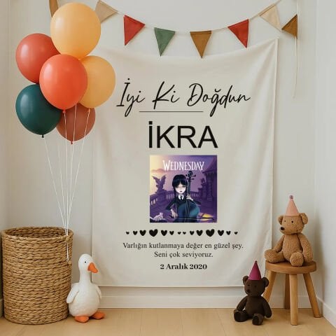 Doğum Günü Duvar Örtüsü