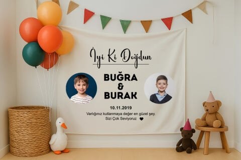 Doğum Günü Duvar Örtüsü