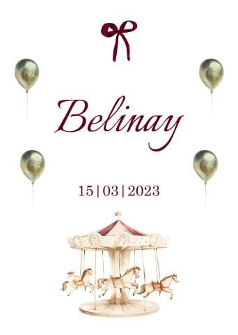 Kişiye Özel Atlı Karınca Temalı Doğum Günü Duvar Örtüsü