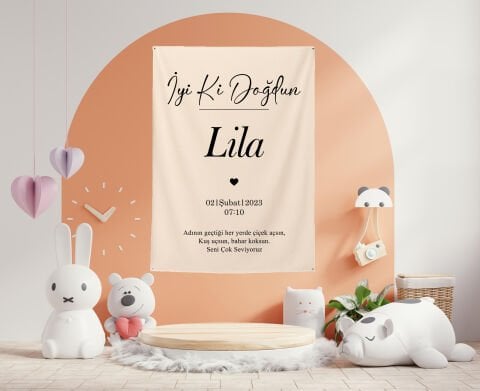 Doğum Günü Duvar Örtüsü