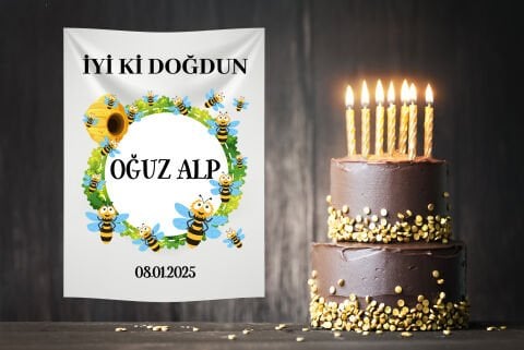 Doğum Günü Duvar Örtüsü