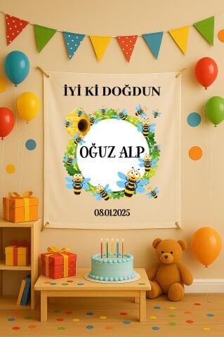 Doğum Günü Duvar Örtüsü