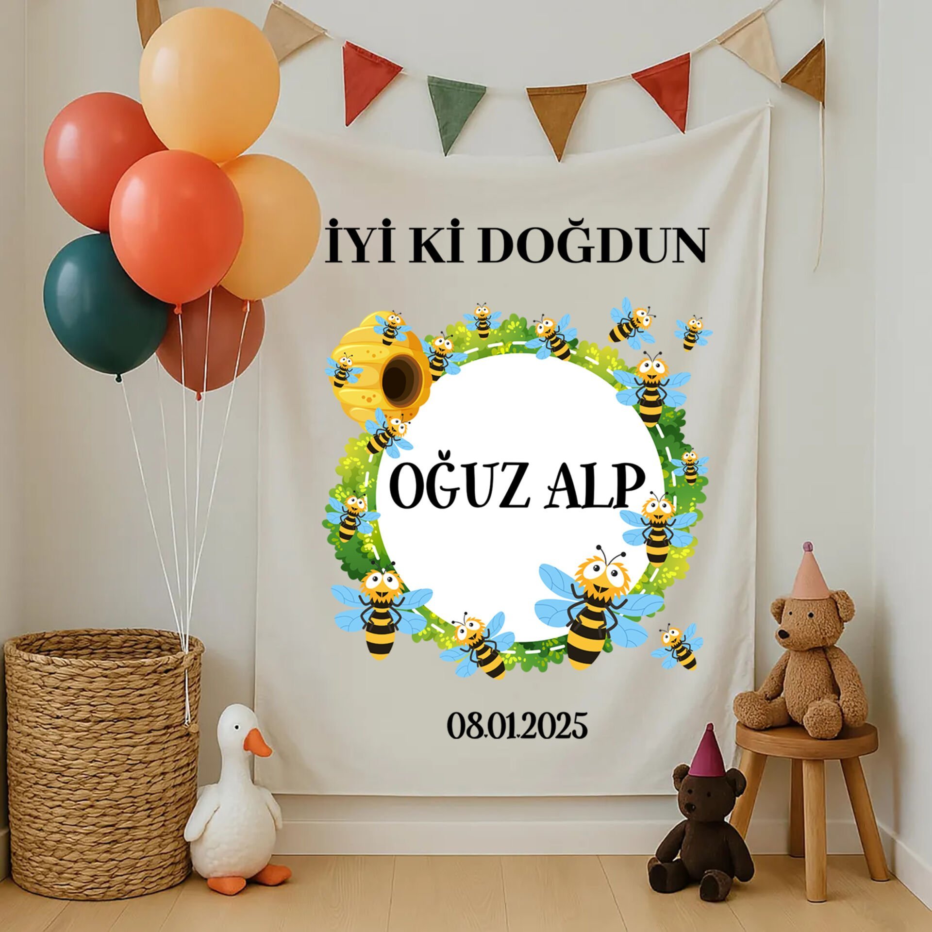 Doğum Günü Duvar Örtüsü